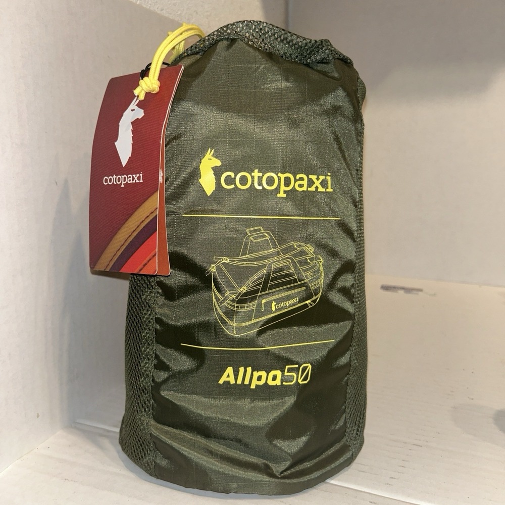 Cotopaxi Allpa 50 Duffel Bag Fatigue Green New With Tags